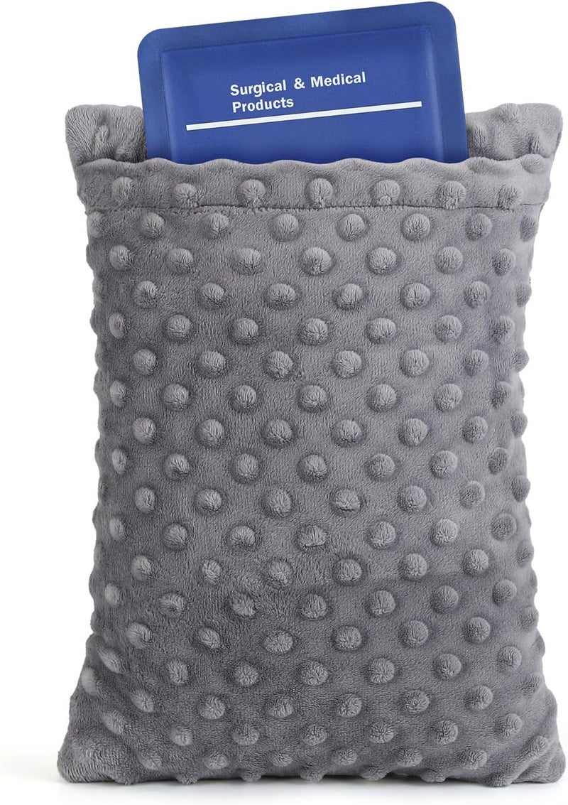 okmaba Hysterectomy Recovery Pillow with Hot/Cold Pack Pocket - Abdominal Surgery Recovery Pillow for Women, C-Section & Tummy Tuck Must Haves, Post Op Support Cushion (Grey) - Image 1